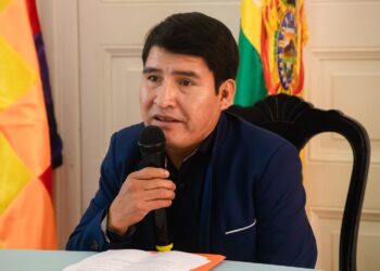 El gobernador de Chuquisaca, Damián Condori.