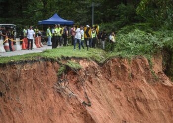 El desprendimiento de tierra fue en una zona de acampada. Foto: AFP