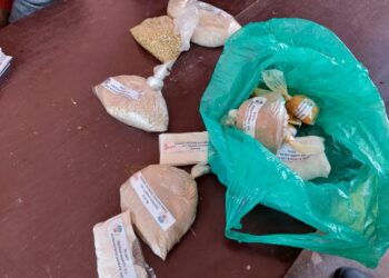 Las raciones perecederas que dotan a la unidad educativa de Llimphi Juquira. Foto: Caquiavireño