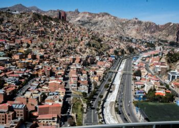 Imágen panorámica de la zona sur de La Paz. Foto: Archivo LR