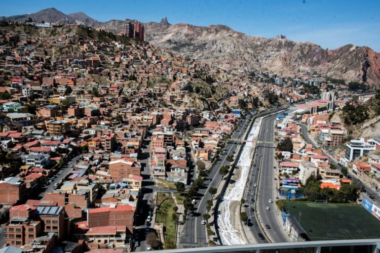 Imágen panorámica de la zona sur de La Paz. Foto: Archivo LR