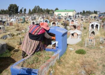 A los cementerios de El Alto solo está permitido llevar flores, no niños ni ancianos