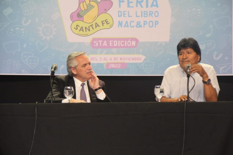 Evo Morales, invitado a la V Feria del Libro de Santa Fe