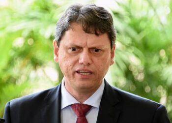 El gobernador de Sao Paulo y exministro de Infraestructura, Tarcísio Gomes de Freitas.