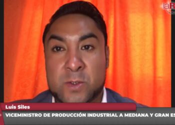 El viceministro de Producción Industrial a Mediana y Gran Escala, Luis Siles. Foto: La Razón Radio