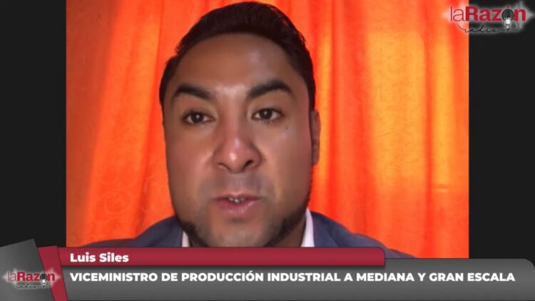 El viceministro de Producción Industrial a Mediana y Gran Escala, Luis Siles. Foto: La Razón Radio