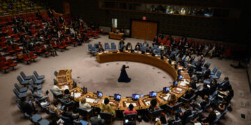 El nuevo ciclo de conversaciones que abre el lunes tendrá lugar en la sede de la ONU en Nueva York hasta el 26 de agosto. Sin embargo, personas cercanas a las negociaciones aseguran que no es seguro que el diálogo concluya en esta ronda. Foto: AFP