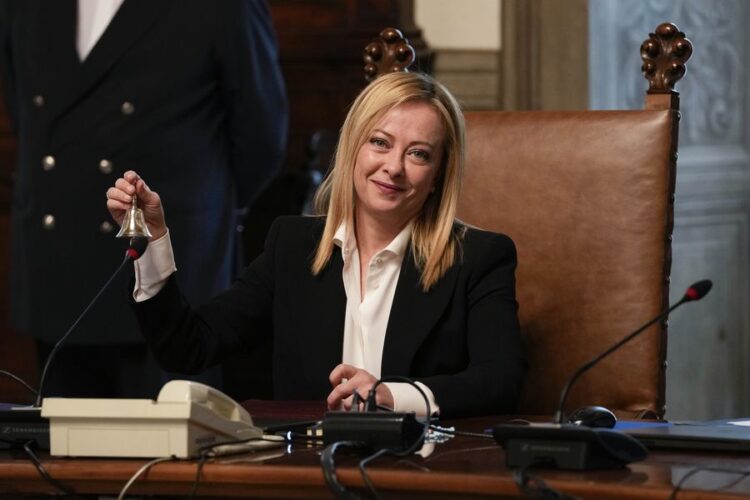 La primera ministra Giorgia Meloni. Foto: AP.