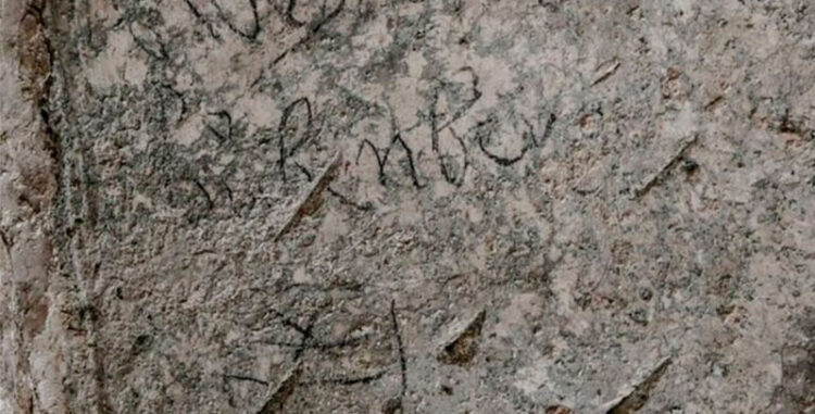 El caballero Adrian von Bubenberg a quien pertenece el graffiti habría llegado como peregrino a Tierra Santa en 1466. Foto: AFP.