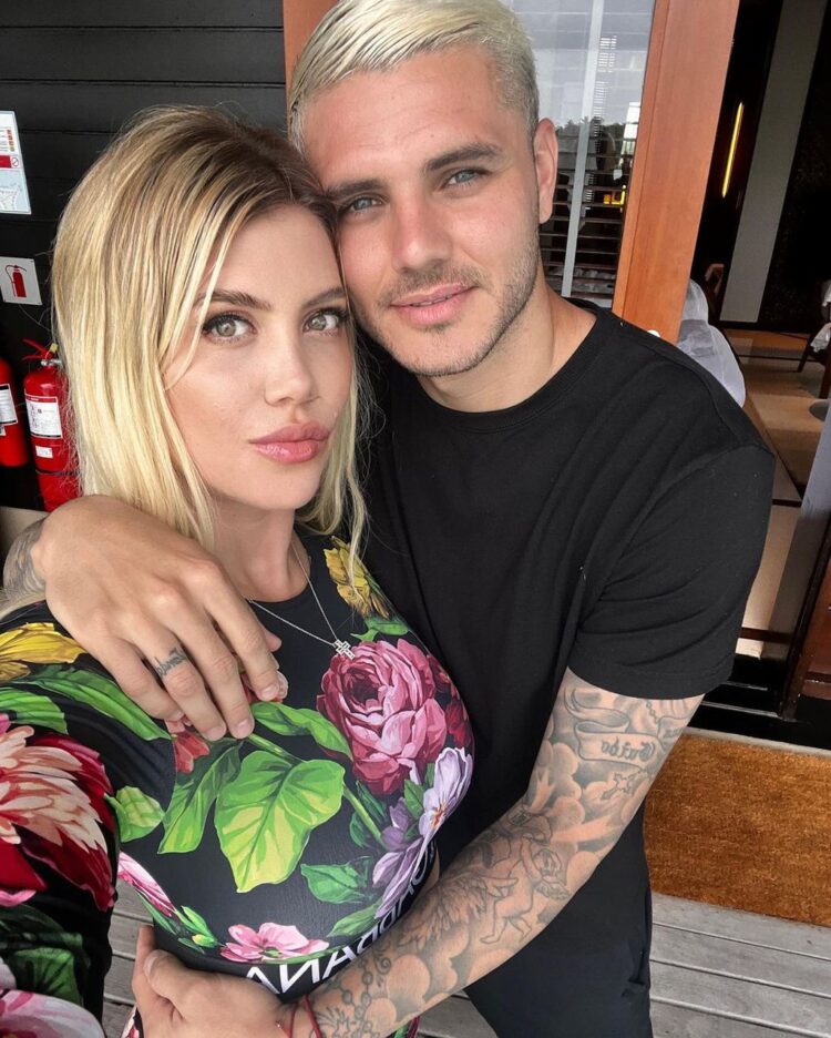 Una de las fotos que publicó Mauro Icardi junto a Wanda Nara. Foto: Redes sociales.
