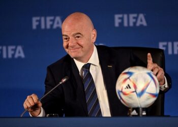 El presidente de la FIFA, Gianni Infantino. Foto: AFP.