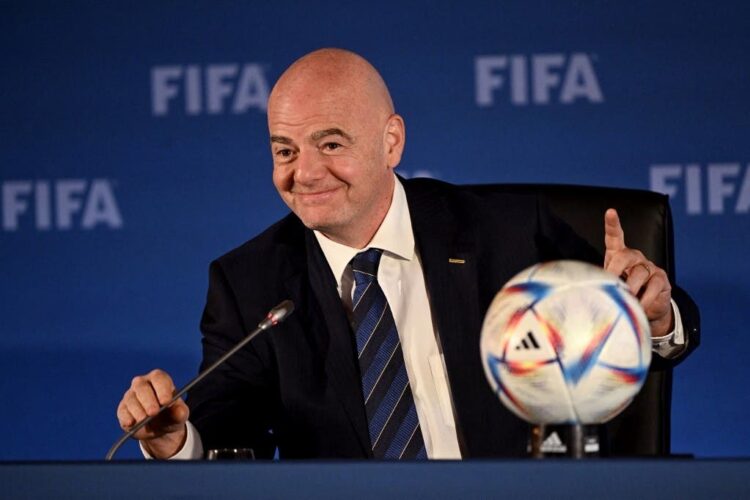 El presidente de la FIFA, Gianni Infantino. Foto: AFP.