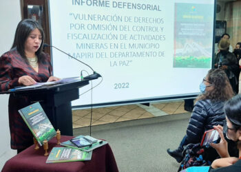 Defensoría evidencia ‘omisión de control’ de  actividades mineras en Mapiri