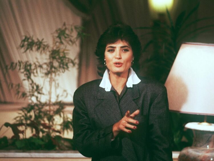 La cantante portuguesa Linda de Suza, fotografiada en París el 5 de diciembre de 1985. Foto: AFP.