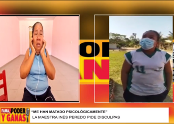 La maestra pide disculpas públicas. Foto: captura