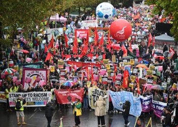 Los convocantes defienden la convocatoria inmediata de elecciones. Foto: AFP