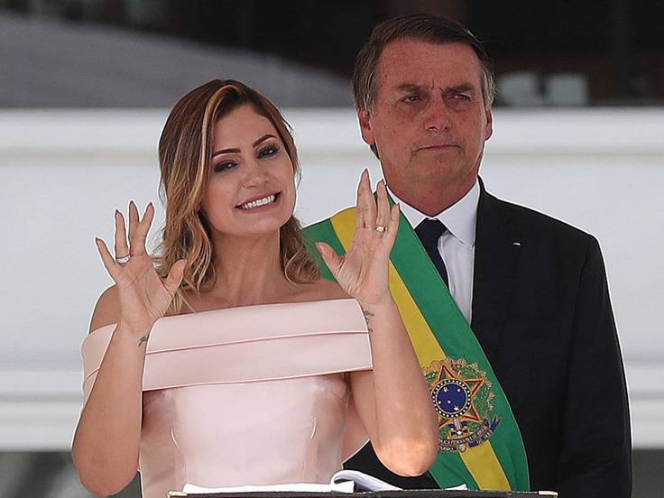 Michelle Bolsonaro, una primera dama de fe en Brasil