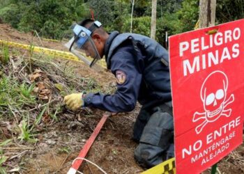 Militares de Ecuador hallan más de 750 minas antipersonas en frontera con Colombia