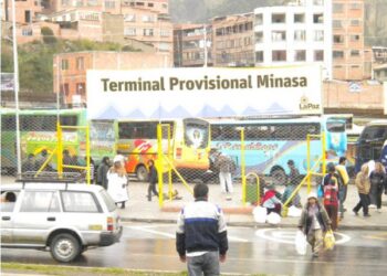 La terminal Minasa en un día sin bloqueos