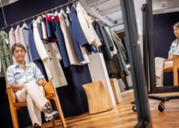 La diseñadora de Madison Blue Mariko Nakayama, es una representante de la moda japonesa posicionada en Francia. Foto: AFP.