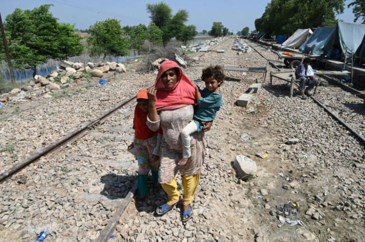 Fahmidah, una mujer embarazada afectada por las inundaciones