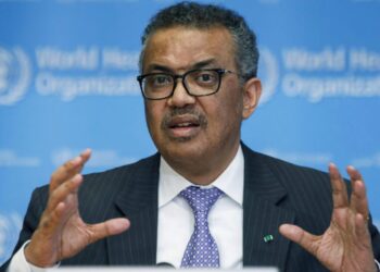 Tedros Ghebreyesus director de la OMS durante una conferencia de prensa. Foto: AP.