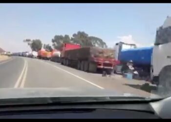 Más de 600 camiones están parados en Desaguadero por conflicto en Perú