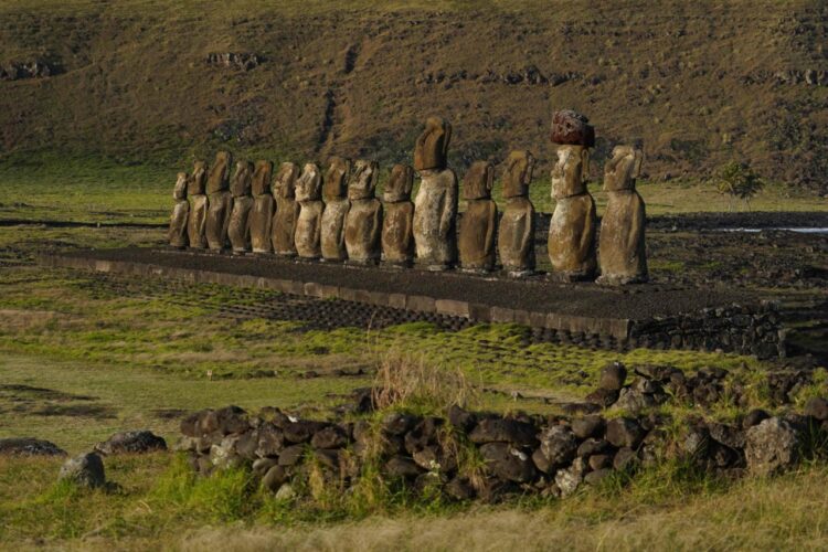 Alerta roja por incendio en la isla de Pascua. Foto: AFP
