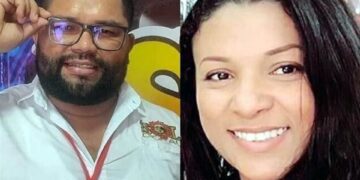 Los dos periodistas asesinados, Leiner Montero y Dilia Contreras.
