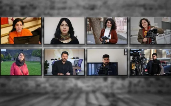 La policía confirmó las detenciones de periodistas de medios prokurdos, y argumentó que los sospechosos difundieron noticias o contenidos 'que incitan al público al odio y la enemistad'. Foto: Twitter.