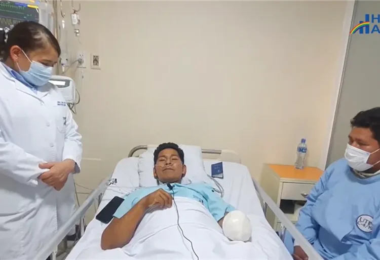 Plácido Cota en el hospital