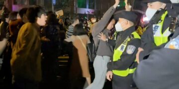 Shanghái, blindada tras las protestas contra la política de 'cero covid'.