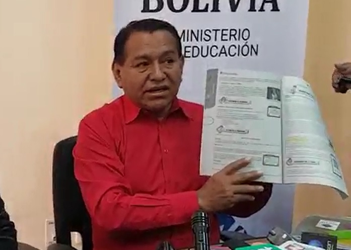 Viceministro de Educacion Regular, Bartolomé Puma. Foto: Captura