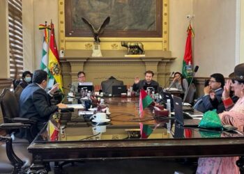 Dulón califica el accionar de algunos concejales como 'doble discurso'. Concejo aprueba ordenanza 046. Foto: Concejo de La Paz