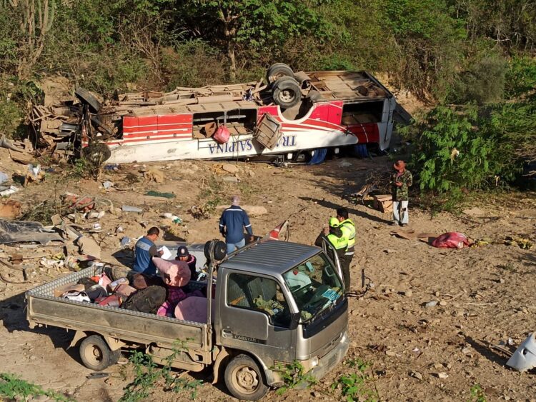 Un accidente en Saipina deja al menos 11 fallecidos y más de 20 heridos