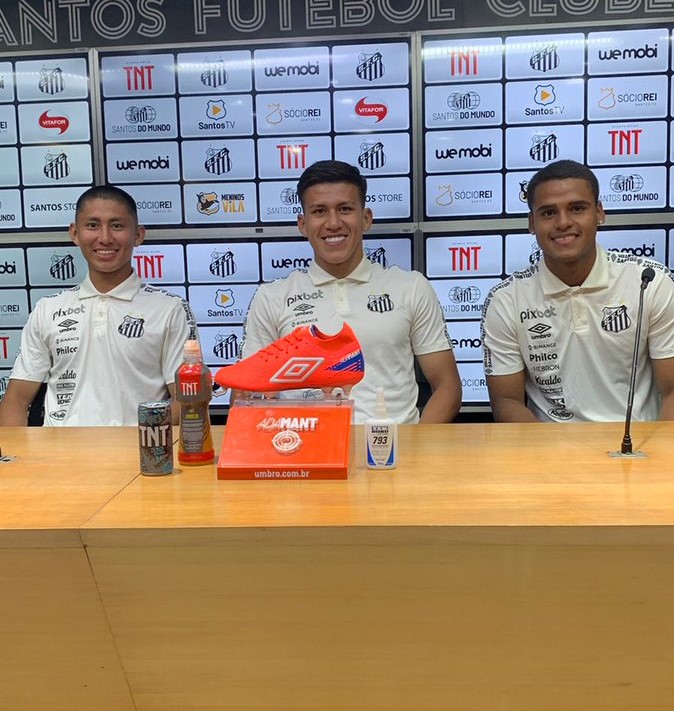 Terceros, Zabala y Monteiro hablan de la buena formación en el Santos FC