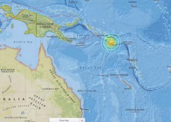 Un sismo de magnitud 7 afectó a las Islas Salomón y provocó la activación de una alerta de tsunami por el Centro de Alertas del Pacífico.