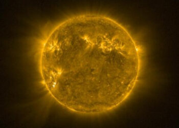 Una de las imágenes tomadas por Solar Orbiter. Foto: ESA.