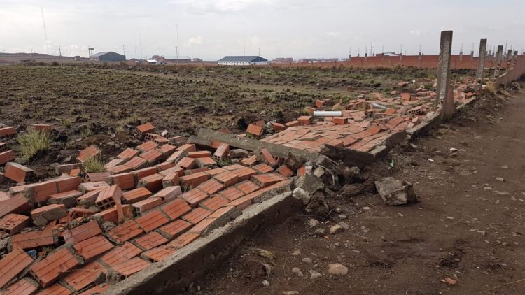 La Alcaldía de El Alto ayudará a familias afectadas por el torbellino