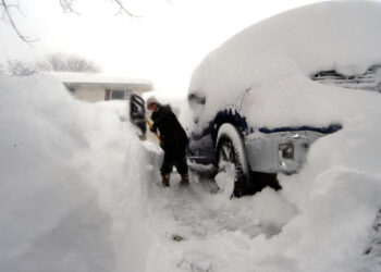 La tormenta invernal en Nueva York ha cubierto en su totalidad a muchos sectores. Foto: Getty.