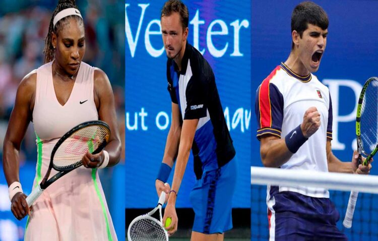 Serena da otro paso hacia su retirada en Cincinnati; Medvedev y Alcaraz avanzan