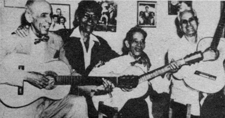 Trovadores cubanos Rosendo Ruiz, Manuel Corona, Sindo Garay, Alberto Villalón. Foto: Cibercuba.