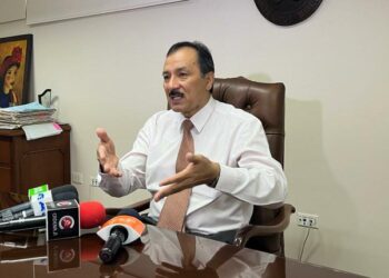 Vicente Cuéllar, en rueda de prensa este lunes. Foto: Bolivisión