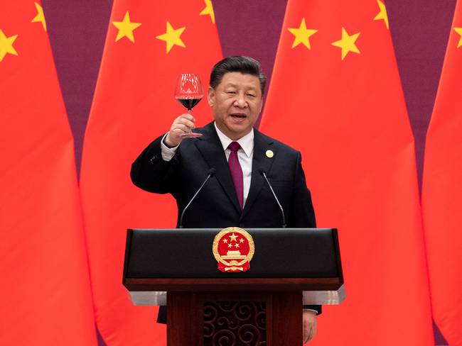 El presidente chino, Xi Jinping se aseguró su tercer mandato consecutivo. Foto: Pool.