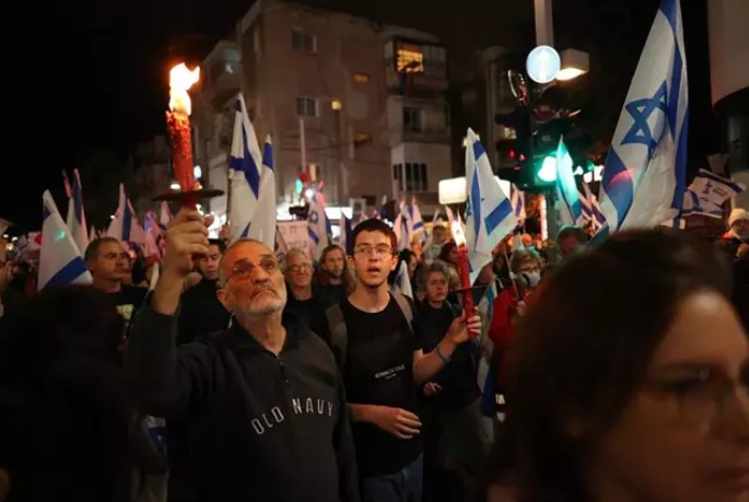 Más de 630.000 manifestantes protestan en Israel.
