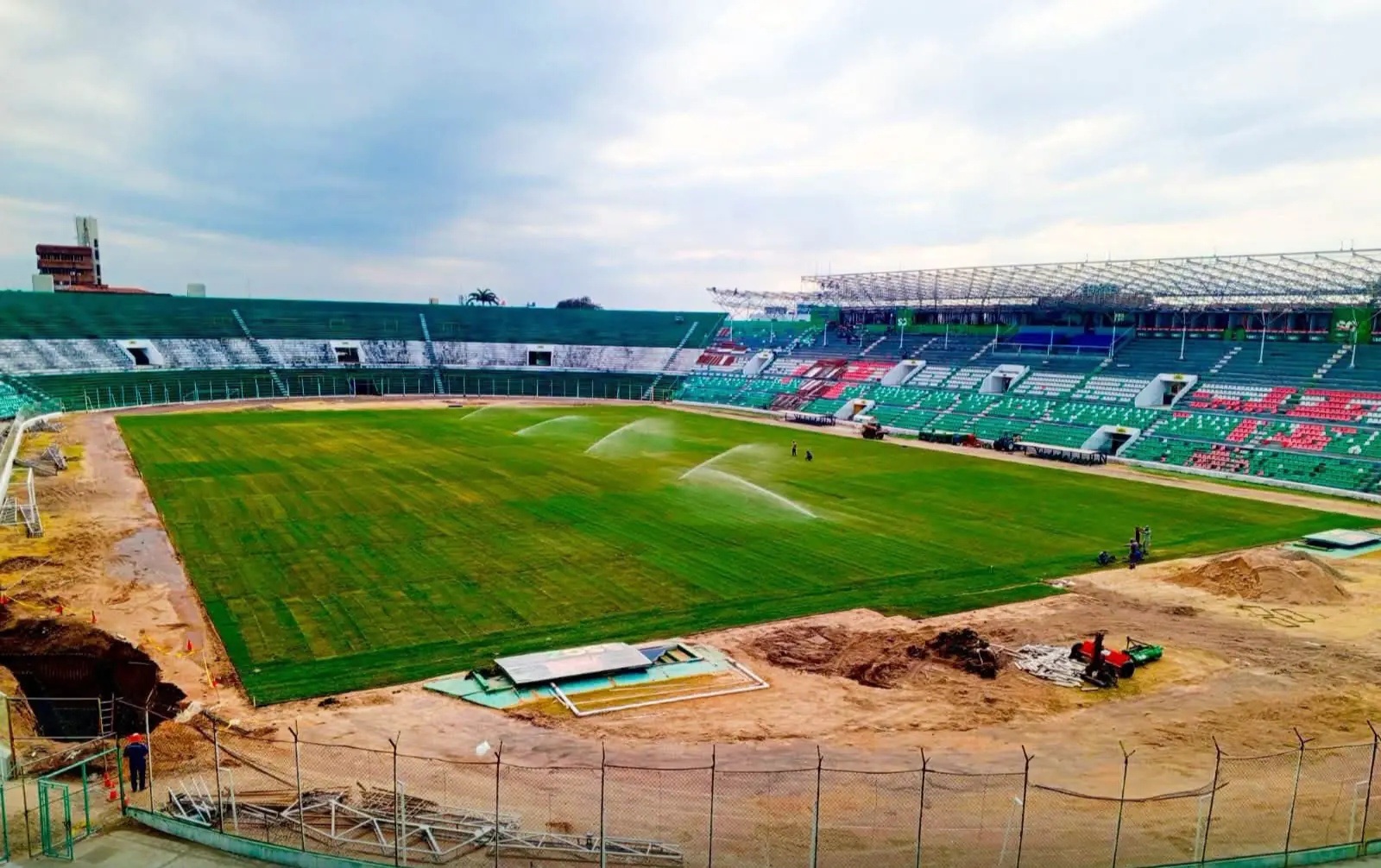 El gramado del ‘Tahuichi’ está listo para la final de la Sudamericana