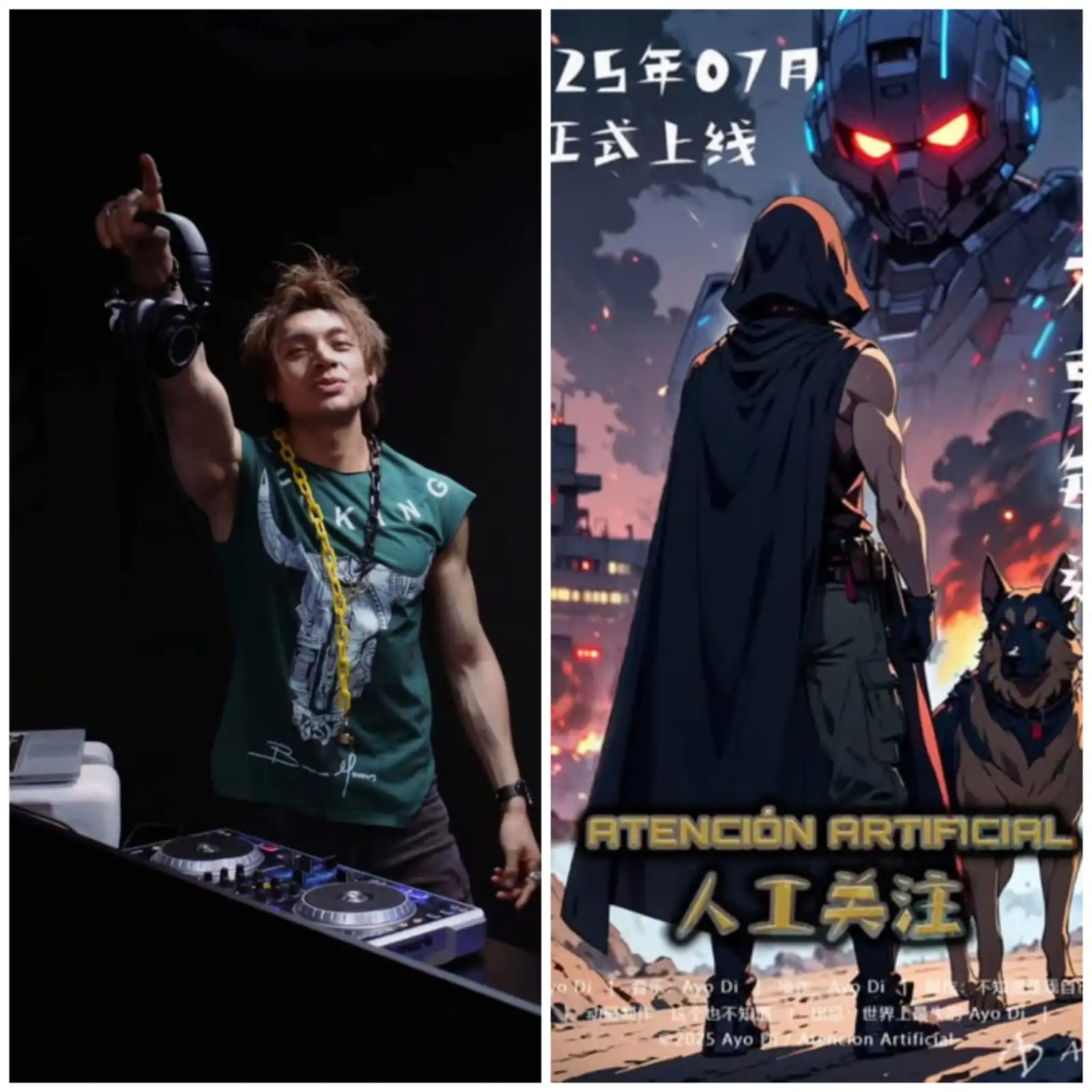El artista boliviano Ayo Di presenta su nueva propuesta 'Atención Artificial'. FOTO: Ayo Di