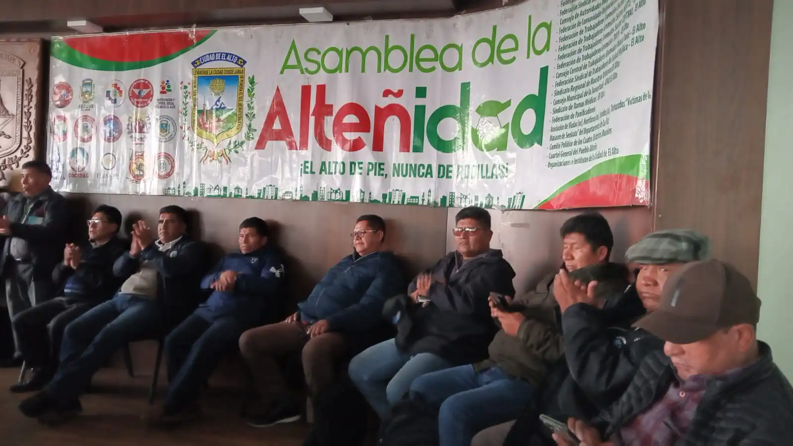 La Asamblea de la Alteñidad en una reunión. FOTO: GAMEA