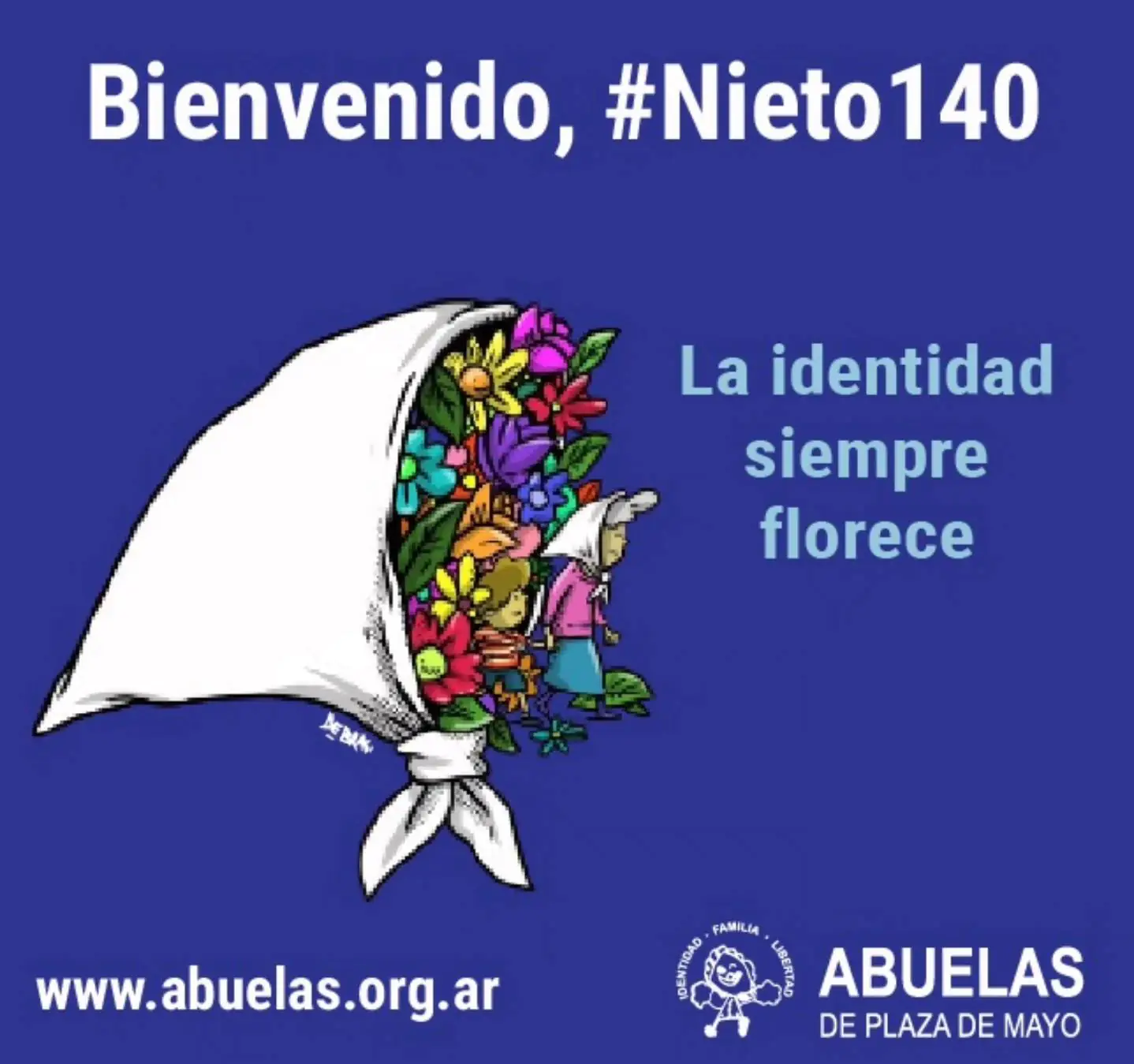 El anuncio publicado por las 'Abuelas de Plaza de Mayo'/RRSS Abuelas