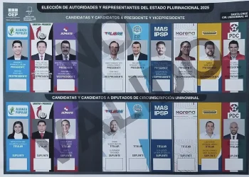 Papeleta electoral incluirá franja gris donde estaba el espacio de NGP